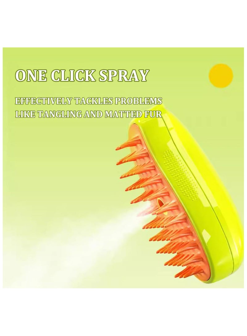Steamy Cat Brush - 3 In1 Cat Steamy Brush, Self Cleaning Steam Cat Brush, Cat Steamer Brush for Massage - Image 4