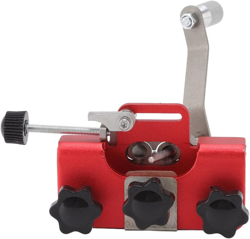 Portable Chainsaw Sharpener Lightweight Wearresistant Chain Saw Sharpening Tool for Most Chain Saws (Red) - Image 2