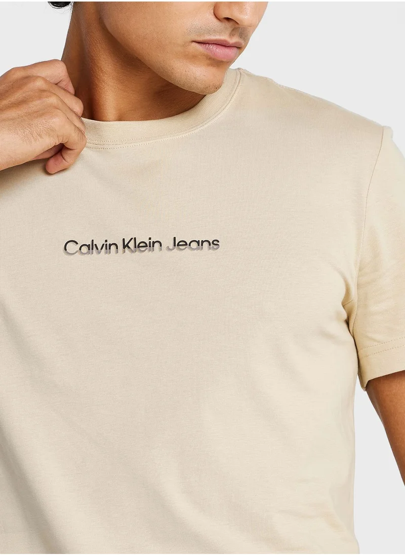 Calvin Klein Jeans Logo Crew Neck T-Shirt