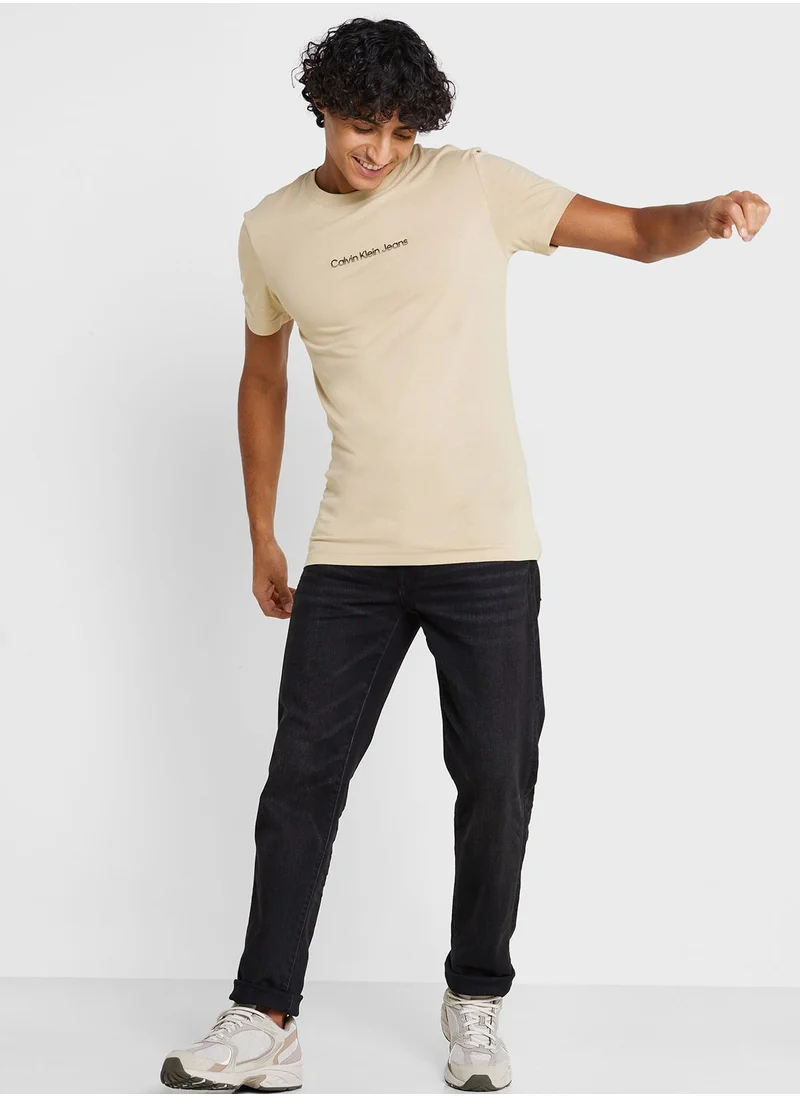 Calvin Klein Jeans Logo Crew Neck T-Shirt