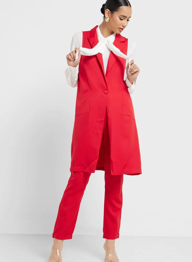 Khizana Sleeveless Tunic And Pant Set