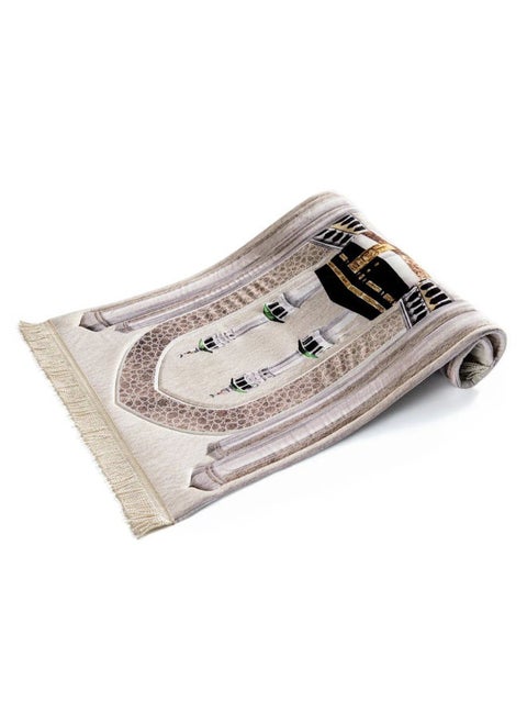 Premium Prayer Rug with Dome of the Rock Design - High Quality & Embossed Pattern 64x120 cm