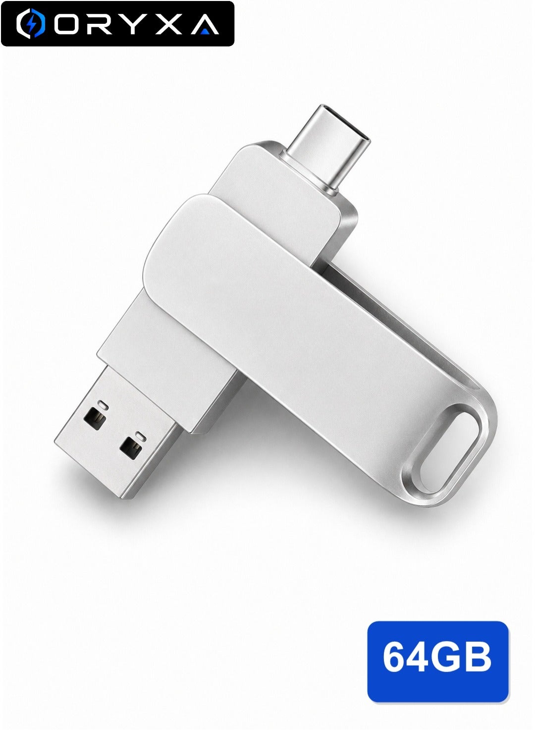 ORYXA Oryxa Usb Otg Flash Drive Dual Connector Memory Stick For Android Phones Tablets Laptops Smart And Car Audio TO150mb 64GB