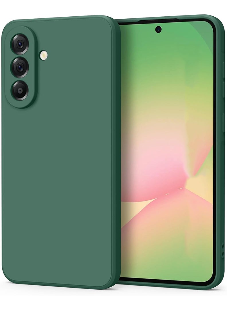 Case Up Compatible with Samsung Galaxy A17  Case, Soft & Premium Liquid Silicone [Anti-Scratch Microfiber Lining] Shockproof Protective Slim Phone Cover for Samsung Galaxy A17 2025, Green - Image 1