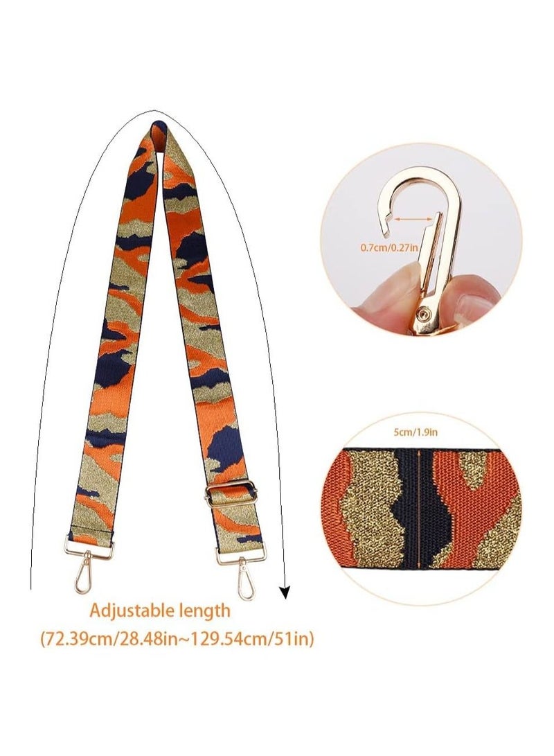 SYOSI Wide Shoulder Strap Adjustable Crossbody Handbag Strap Guitar Style Cross Body Handbag Purse Strap Replacement Shoulder Bag Strap Belt for Crossbody Canvas Bag Handbag  - Image 2