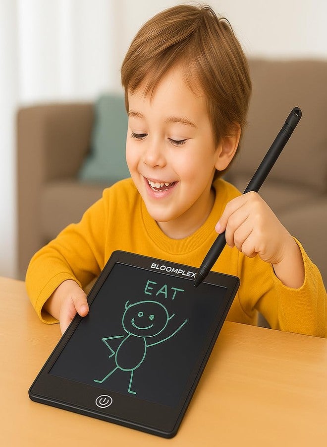 BLOOM PLEX BLOOMPLEX LCD Writing Tablet for Kids - 12 Inch Doodle Board, Eye-Friendly Screen, One-Click Erase & Lock, Educational Drawing Pad for Boys & Girls, Travel & School Learning Toy(Multicolour) - Image 2