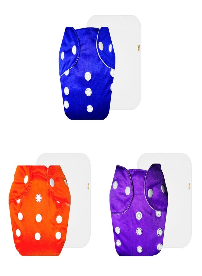 Dumbledo Lite Cloth Diaper with Cotton Insert (Pack of 3) | Soft & Gentle | 6-Layer Absorbent Pad | Easy to Clean | Perfect for Indian Summers | 3 Months - 2 Years | Unisex Baby - Image 1
