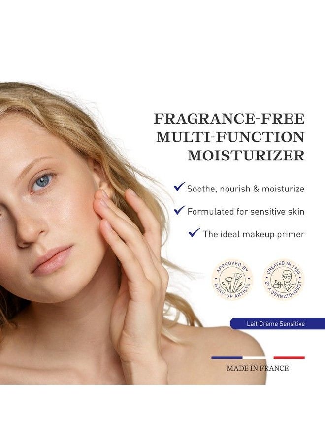 Embryolisse كريم الوجه وبرايمر المكياج LaitCrème Sensitive (98% من المكونات من أصل طبيعي) مرطب يومي للوجه للبشرة الحساسة 3.4 أونصة سائلة  - Image 4