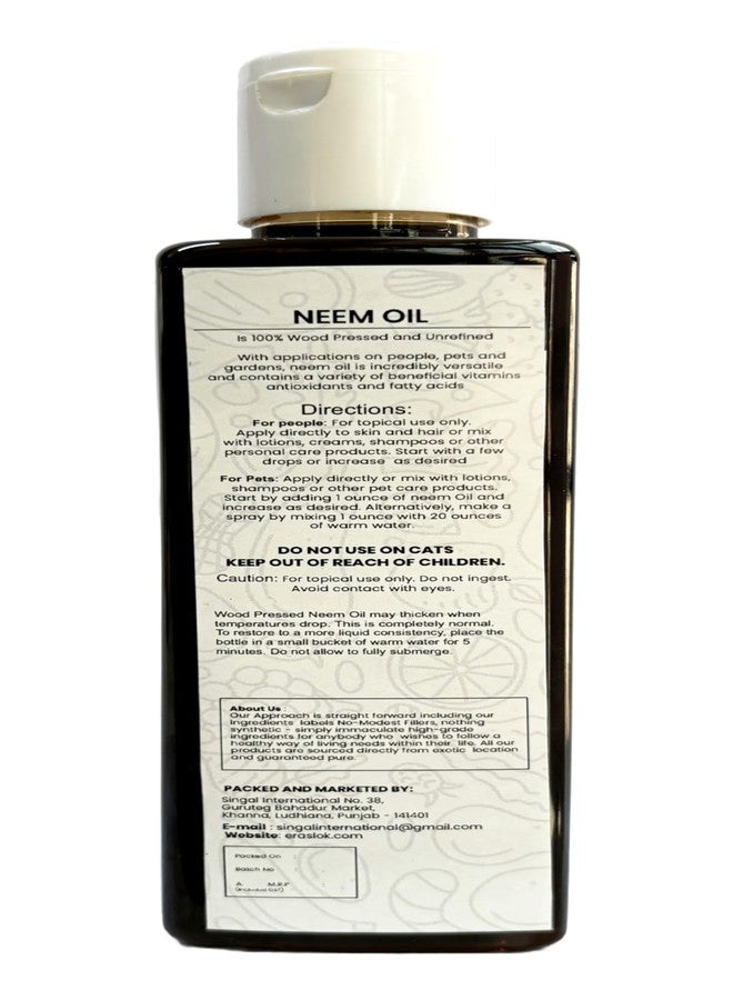 Raslok Pure Natural Neem Oil | Wood Pressed (7, Ounces) - Image 2