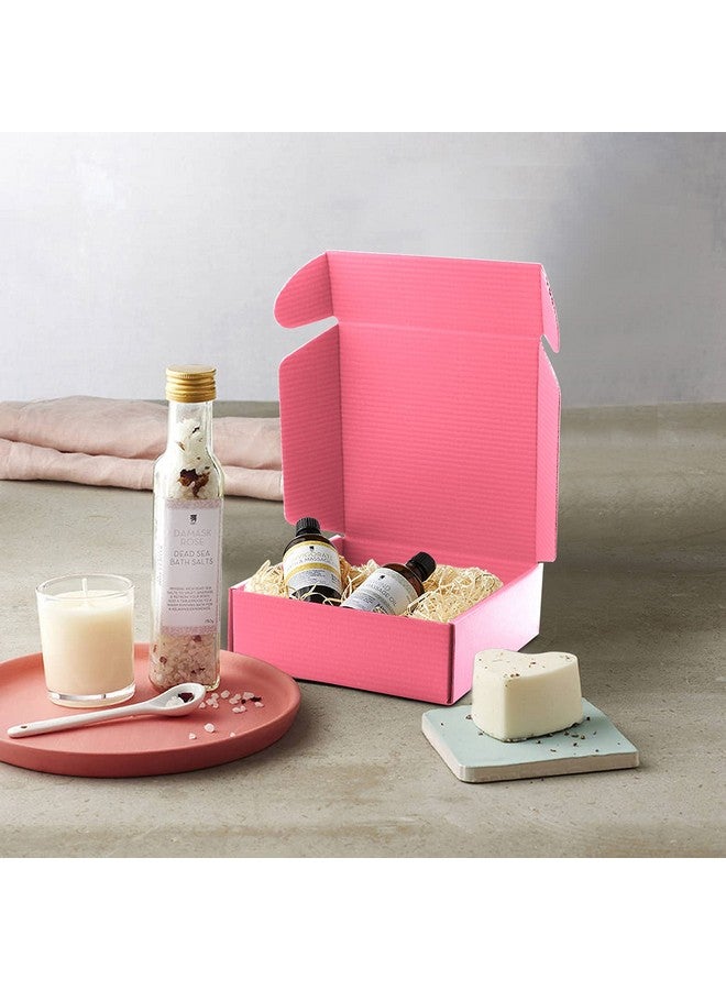 Lainrrew 15 Pcs Pink Cardboard Boxes Shipping Boxes, Recyclable Colored Corrugated Cardboard Box Small Mailing Storage Gift Boxes For Shipping, Mailing, Gifts Packaging, 6X6X2" (Pink) - Image 5
