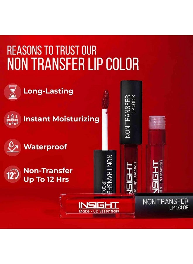 Insight Non Transfer Lip Color, Matte Finish, 4ml (20 Royal) - Image 2
