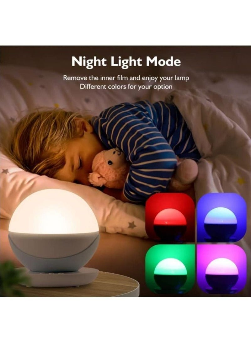 Meiyilan Night Light for Kids,Kids Night Light Space Animal World Star Projector 360° Rotation 4 LED Bulbs 17 Light Color Changing with USB Cable 6H Auto-off Wonderful Gift - Image 4