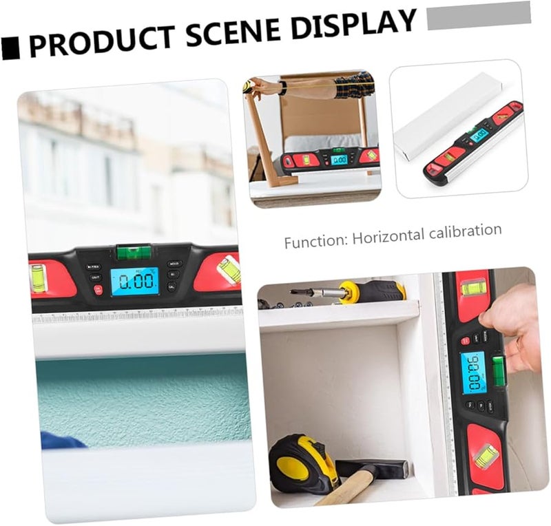 مسطرة فقاعية بخلفية خضراء مضيئة أداة تعليق صور محمولة للقياس الدقيق - Image 5