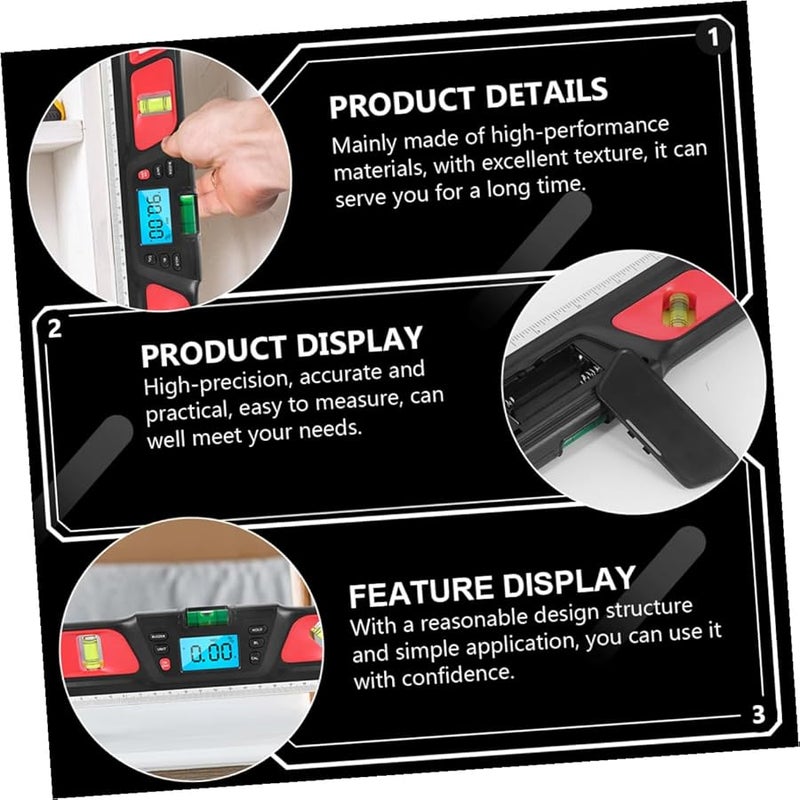 مسطرة فقاعية بخلفية خضراء مضيئة أداة تعليق صور محمولة للقياس الدقيق - Image 3