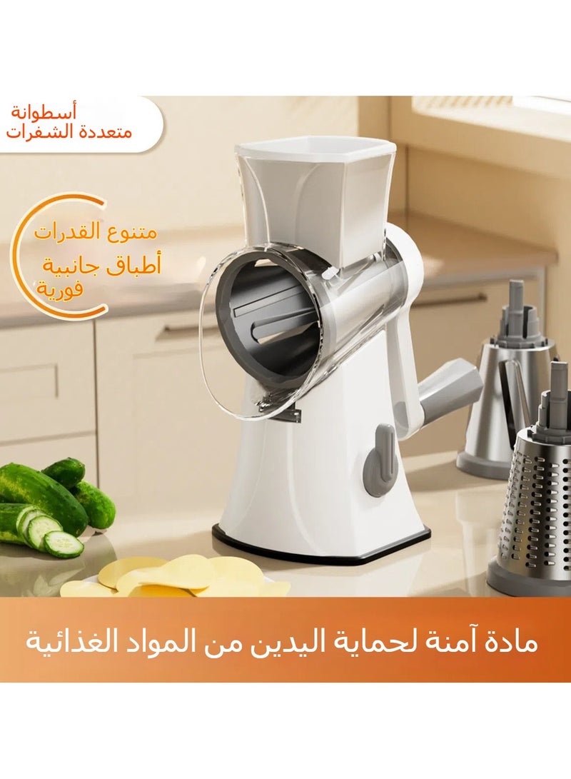 عام مقص ثمار وفاكهة وقطاطات متعدد الوظائف للمطبخ، يقوم بقطع الخضار يدويًا. يمكنه تقطيع الخضار بقطع دائرية، وفكّك البطاطس، وقطع الخضار بقطع شريطية. - Image 2