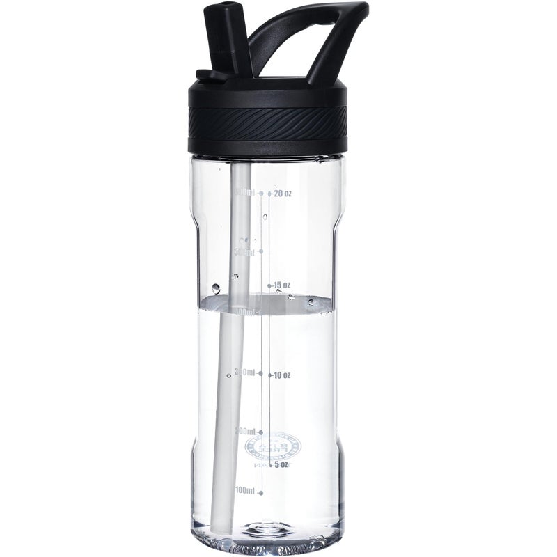 OLDLEY 20 kids Water Bottle with Straw,Tritan BPA-Free,Leak-Proof Design for Travel,Home, School, (Clear) - Image 1