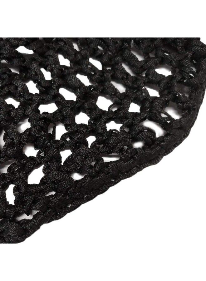 Bettli Thick And Short Hair Net Snoods Women Hair Net For Sleeping Black Pack Of 3 - Image 3