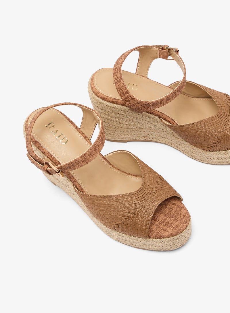 RAID Ankle Strap Wedge Sandals - Image 4