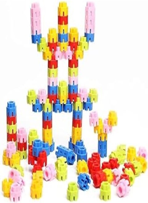 multicolour enterprise Educational Building Smart Blocks for Kids | Pack of 218 Colourful Construction Stem Blocks