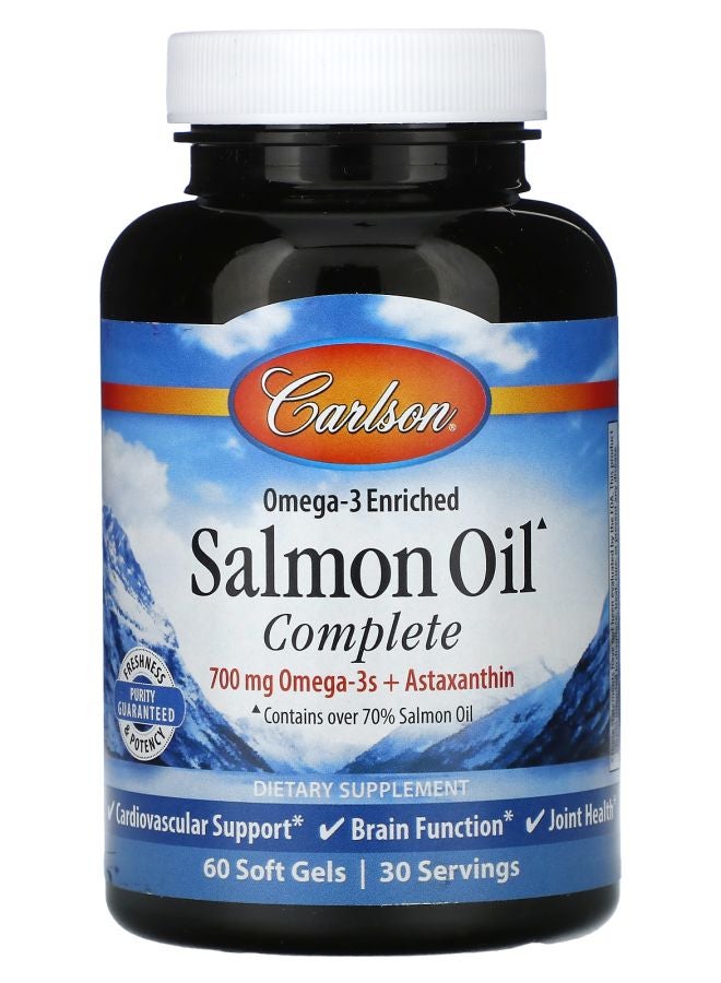 Omega-3 Enriched Salmon Oil Complete 60 Soft Gels