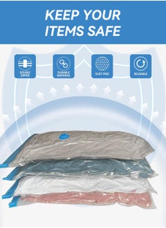 LEOKOR Vacuum Seal Storage Bags, 15Pack Reusable Compression Bags Premium Vacuum Storage Bags with Electric Pump, 4 x Jumbo (100*80cm), 4 x Large (100*70cm), 4 x Medium (80*60cm) ,3 x Small (70*50cm)  - Image 2