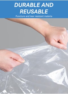 LEOKOR Vacuum Seal Storage Bags, 15Pack Reusable Compression Bags Premium Vacuum Storage Bags with Electric Pump, 4 x Jumbo (100*80cm), 4 x Large (100*70cm), 4 x Medium (80*60cm) ,3 x Small (70*50cm)  - Image 4