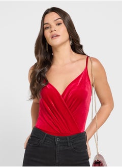 NEW LOOK Velvet Wrap Body  - Image 1