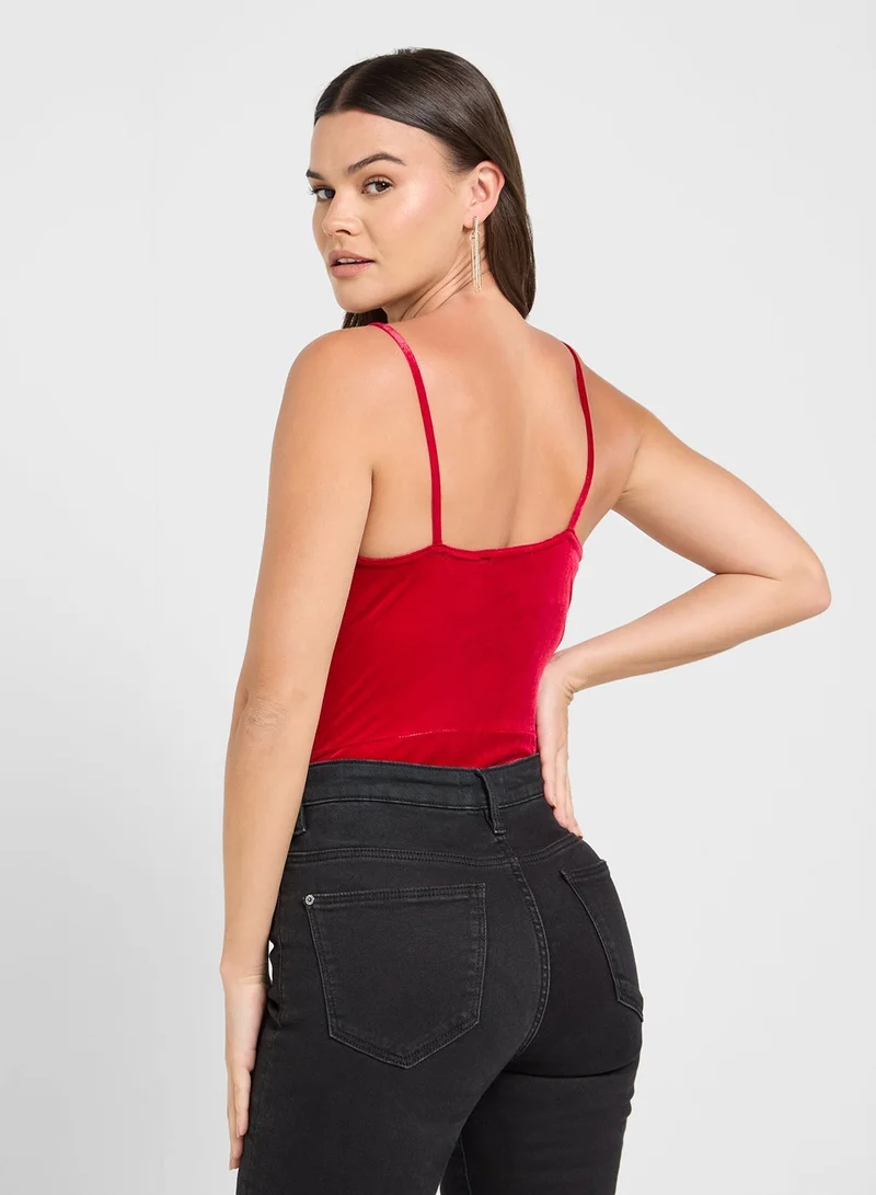 NEW LOOK Velvet Wrap Body