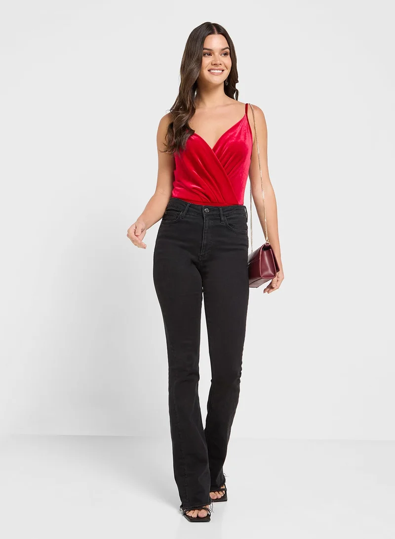 New Look  Velvet Wrap Body for Women | Best Price UAE