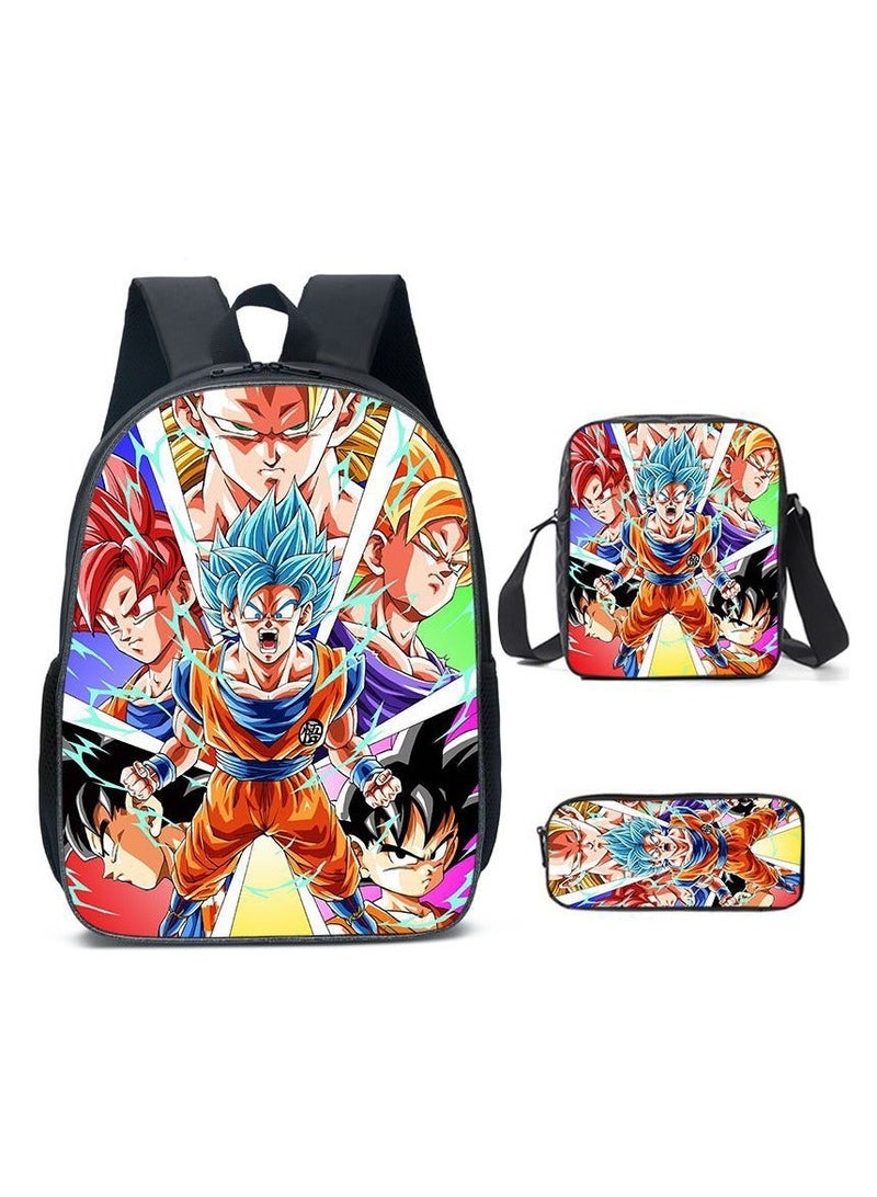 Dragon Ball Children's Three-piece Backpack  40*15*30cm