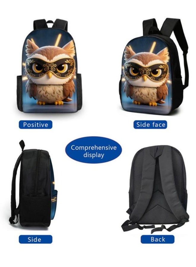 Bright Li Fire Unlock the new fashion of childish fun! Three-piece set of bags, cartoon elements for children and teenagers (students, children, friends' outings, mountain climbing, schooling, etc. can be used) - 102 - Image 3