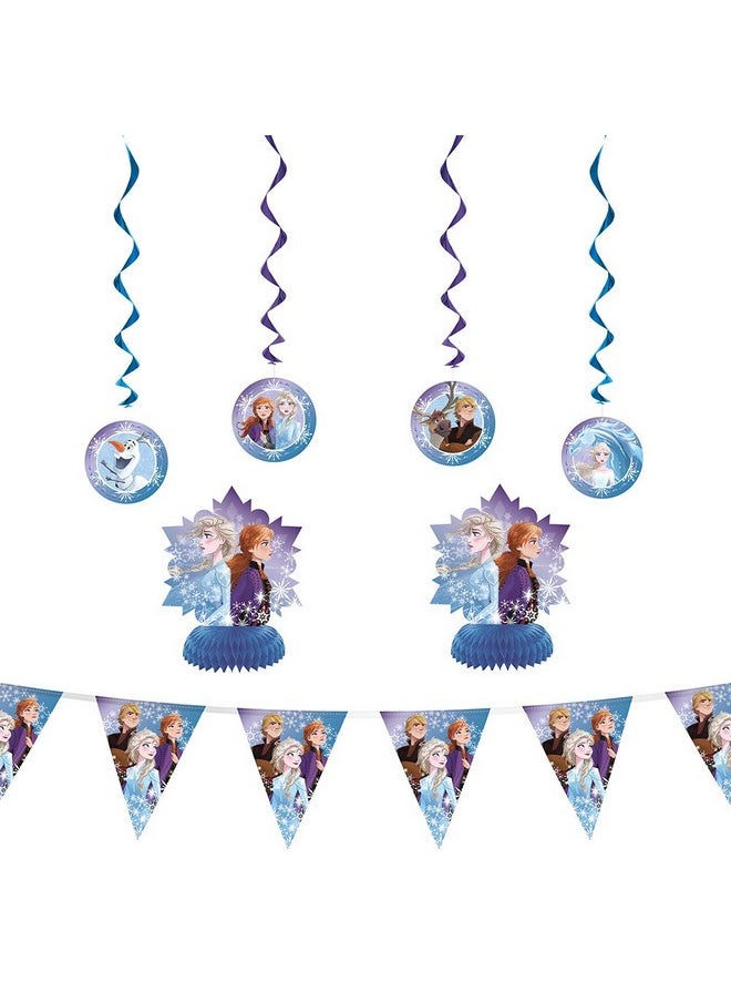 Unique - Disney Frozen 2 Decorating Kit 7Pack Unleash The Magic With Elsa & Anna Premium Party Decor Perfect For Frozen Fans - Image 1