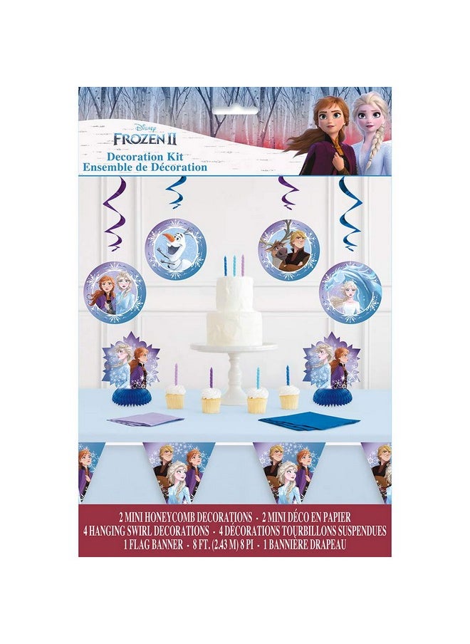 Unique - Disney Frozen 2 Decorating Kit 7Pack Unleash The Magic With Elsa & Anna Premium Party Decor Perfect For Frozen Fans - Image 1