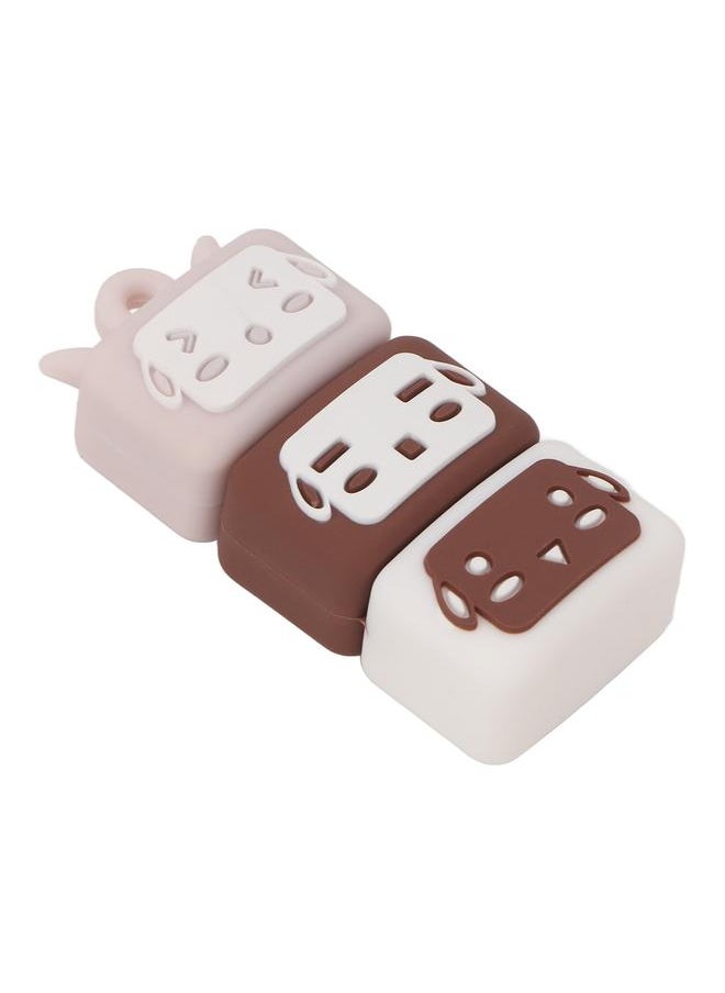 Thoraya Creative promotion activity gift USB flash drive stall trendy play pvc toy cartoon mini USB flash drive three little sheep - coffee - V01064G  - Image 5
