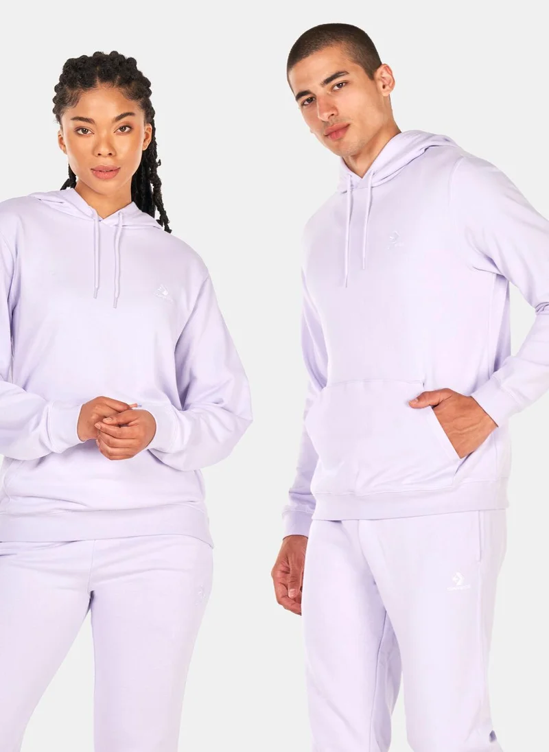 CONVERSE Go-To Embroidered Star Chevron Pullover Hoodie