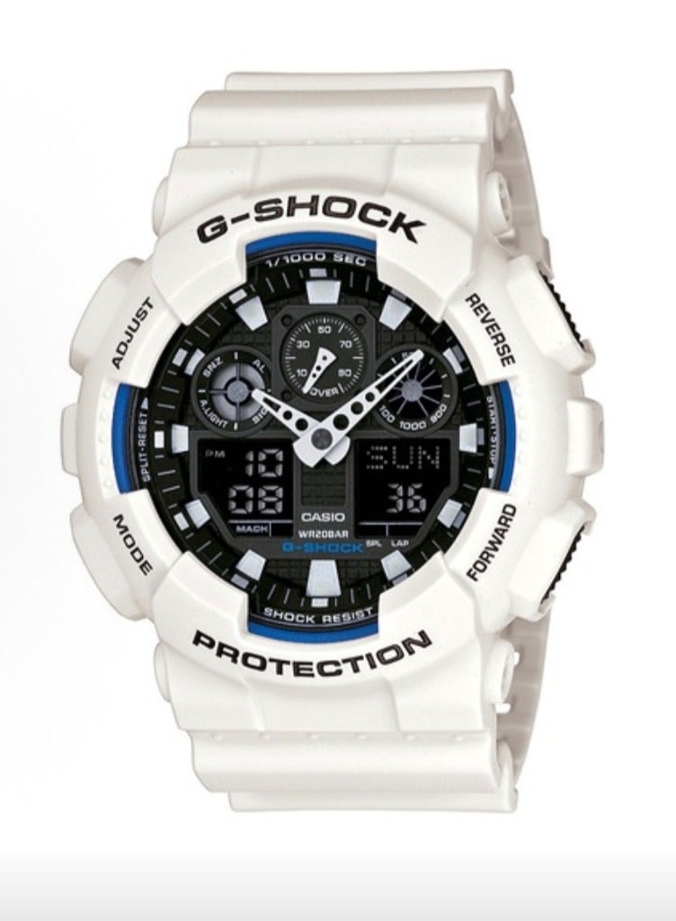 EDIFICE CASIO YOUTH series water-resistant, shock-resistant, trendy sports quartz movement, resin strap, Japanese and Korean men's watches - Image 1