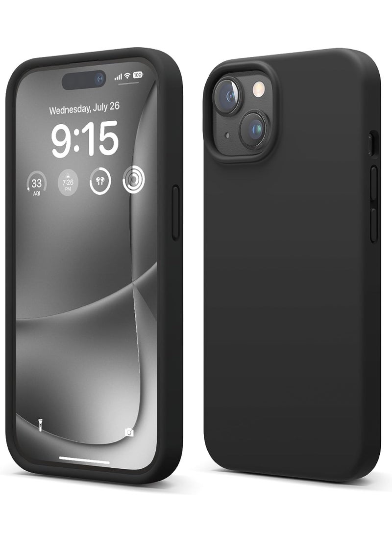 Rock Pow - Compatible with iPhone 15 Plus Case Liquid Silicone Case Full Body Protective Cover Shockproof Slim Phone Case Anti-Scratch Soft Microfiber Lining 6.7 inch - Image 1