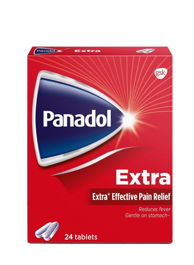 Panadol Extra, analgesic and antipyretic - 24 tablets