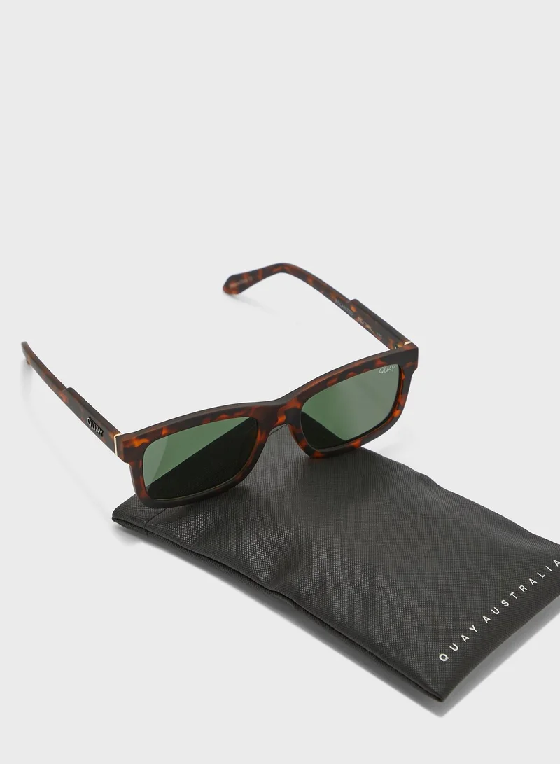 Quay Beatnik Wayfarer Sunglasses
