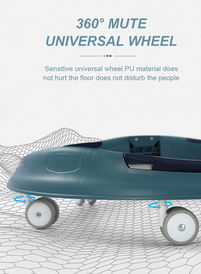 ما بيبي مشاية أطفال مع كرسي دفع قابل للتعديل مع صينية ألعاب قابلة للفصل عربة أطفال مضادة للانقلاب للطفل مع الضوء والموسيقى - Image 3