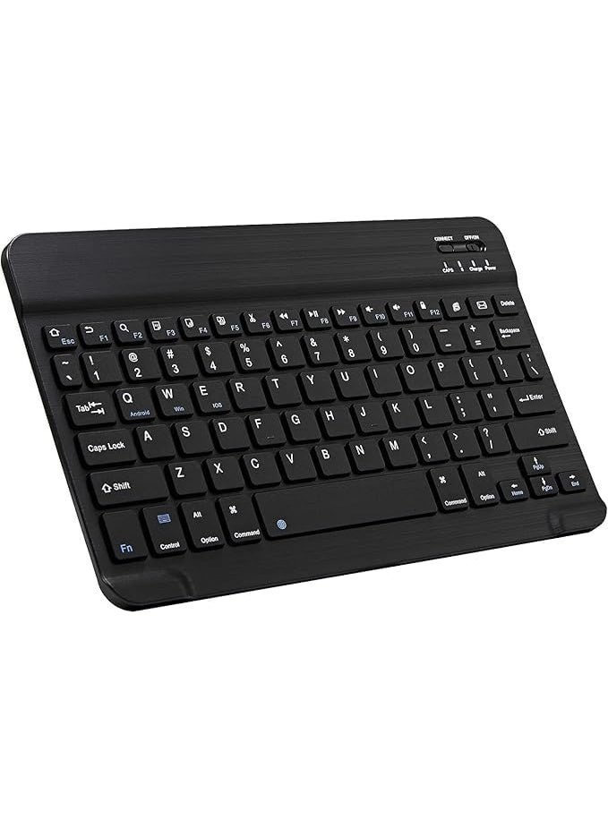 Wireless Rechargeable RGB Keyboard – Silent Keys, Spill-Resistant, Slim Design – USB Compatible, Black  - Image 1