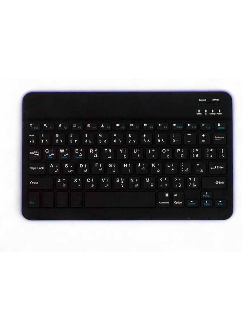 Wireless Rechargeable RGB Keyboard – Silent Keys, Spill-Resistant, Slim Design – USB Compatible, Black  - Image 2