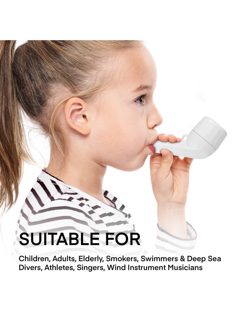 Zikra Natural Lung Expansion Mucus Removal Device Handheld Breathing Trainers OPEP Therapy Helps Open Airways Remove Mucus Effectively Stronger Healthier Lungs and Airway - Image 3