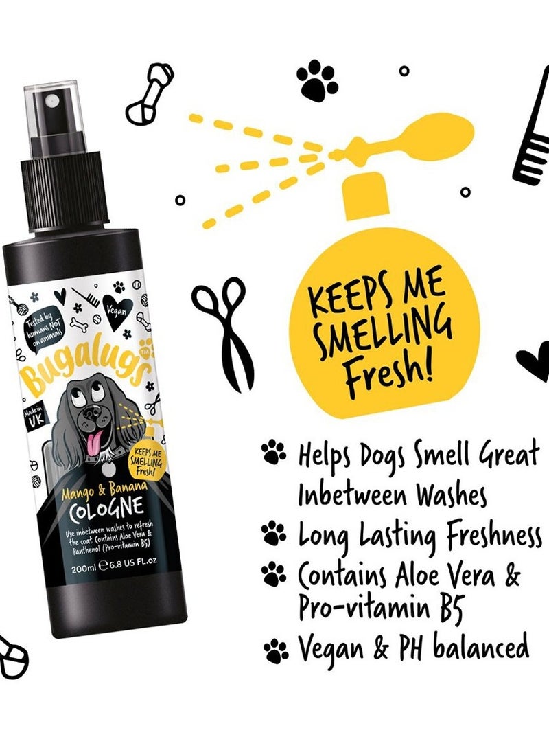 BUGALUGS Mango & Banana Cologne 200ml (6.8 Fl Oz) - Image 3