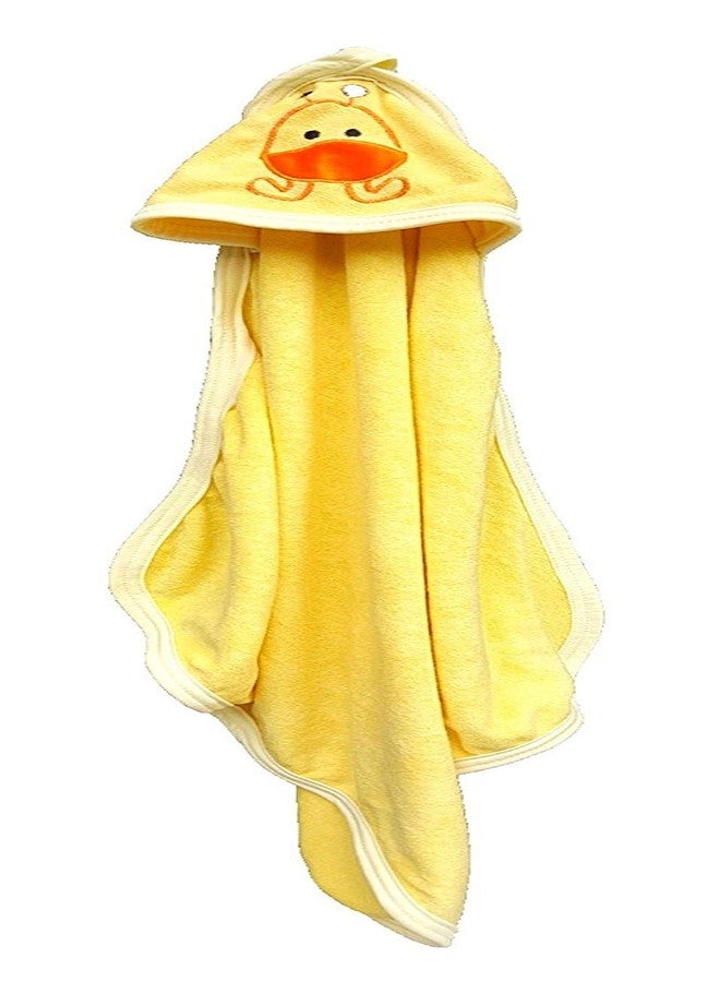 BRANDONN Baby Boy's and Girl's Terry Cotton Baby Bath Towel Cum Baby Wrapper Towel (White, Mango, 0-2 Years) - Combo of 2 - Image 2