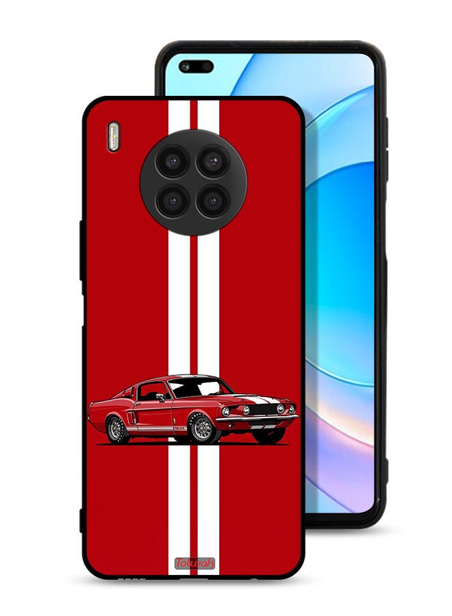 Tolwak Huawei nova 8i Protective Case Cover Vintage Car Abstract Art - Image 1