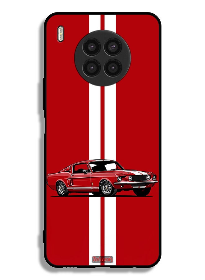 Tolwak Huawei nova 8i Protective Case Cover Vintage Car Abstract Art - Image 2