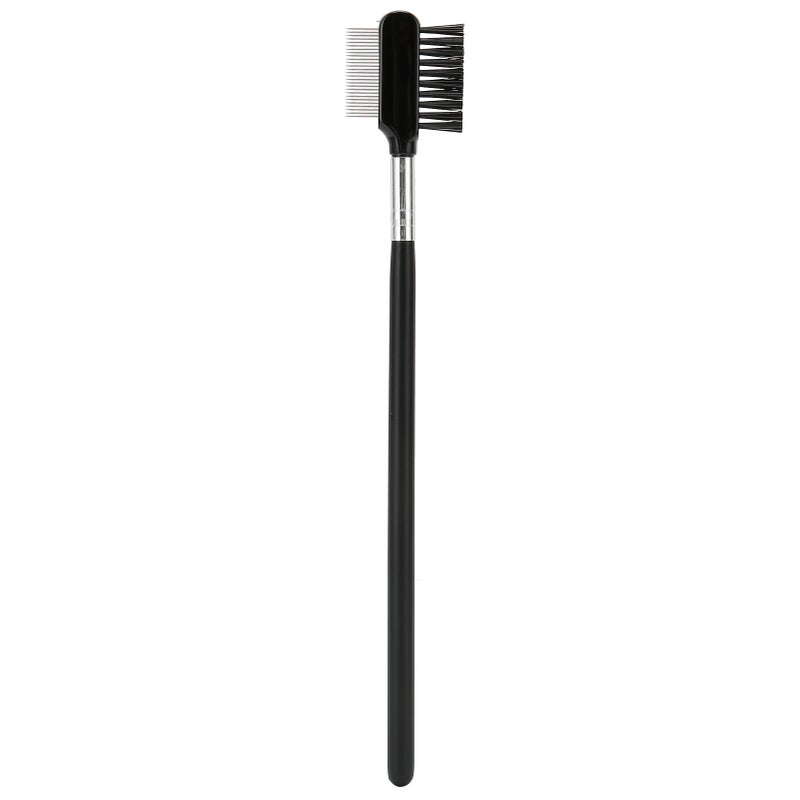 Dual-Purpose Eyebrow & Eyelash Comb Brush: 2-In-1 Grooming Tool With Non-Slip Handle, Delicate Bristles For Precise Shaping, Separating, And Extending Lashes - For Makeup Enthusiasts And Daily Groomin - Image 1