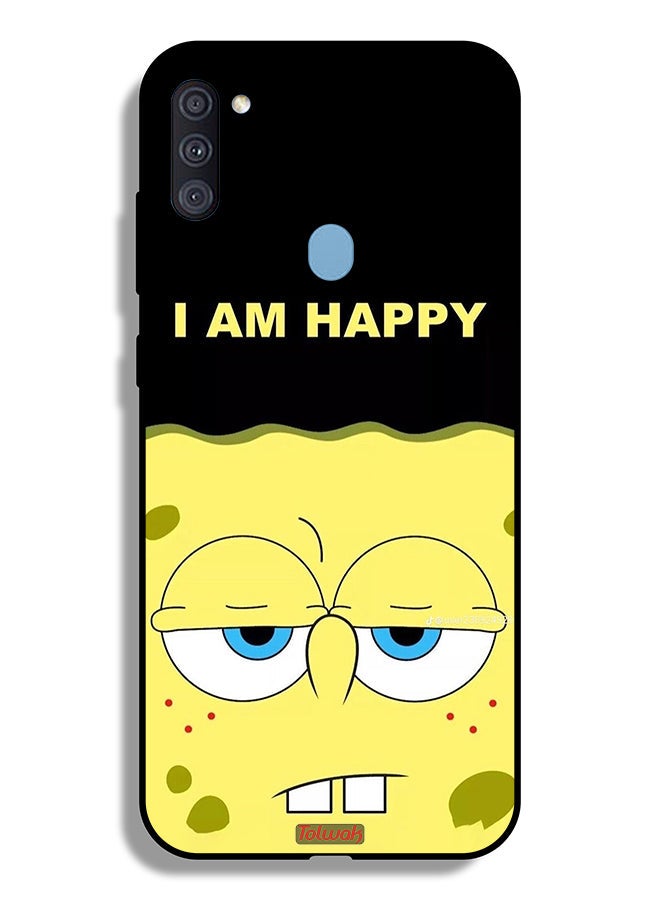 Tolwak Samsung Galaxy A11 Protective Case Cover I Am Happy - Image 1