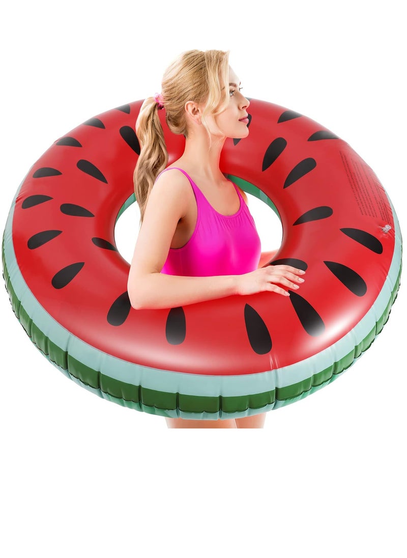 Generic 120cm Watermelon Shaped Giant Pool Float, Inflatable Swimming Pool Float  - Image 1